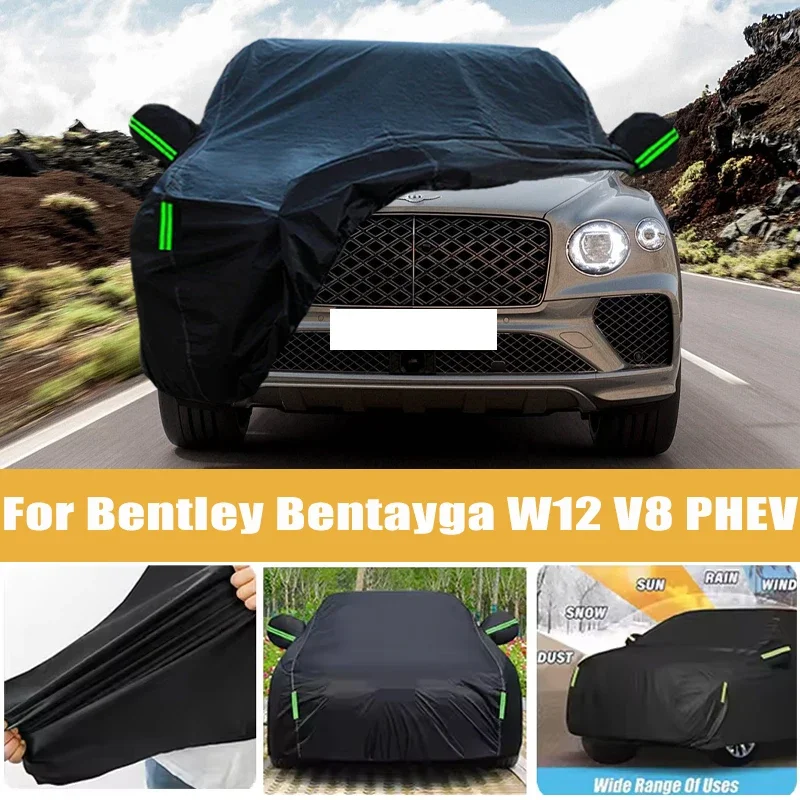 

For Bentley Bentayga W12 V8 PHEV Car Cover Four Seasons Outdoor Sun Anti UV Rain Snow Dust Protection Oxford Cloth Accessories