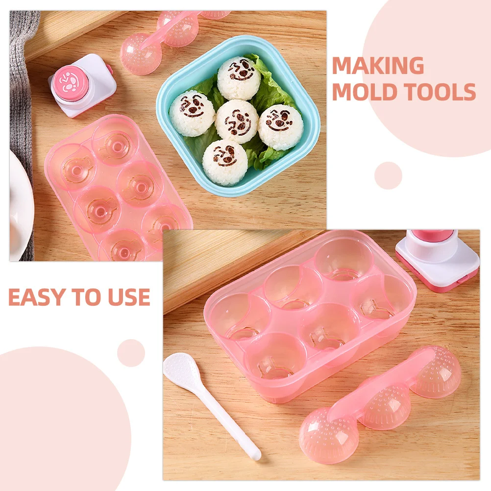 

1Set Sushi Mold Rice Ball Maker Onigiri Mold Tool for Quick Healthy Snacks Multi Functional Kitchen Food Shaping Utensil