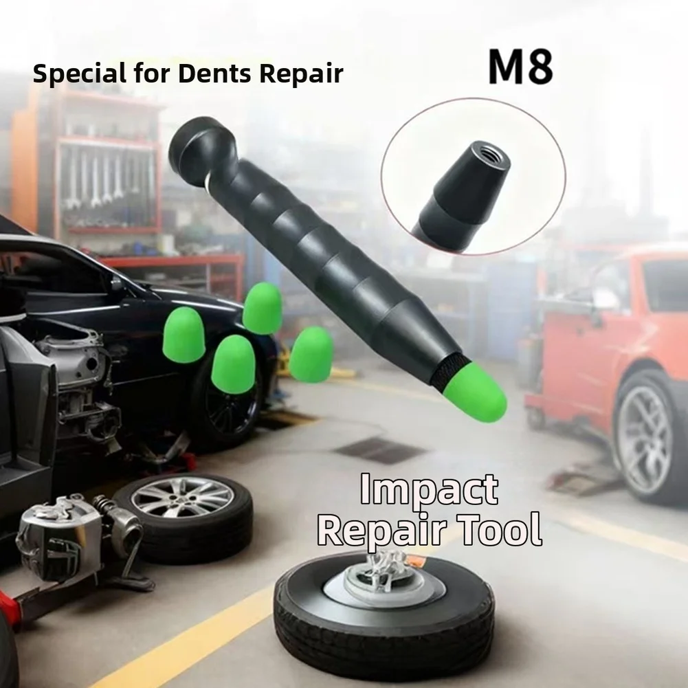 Heavy Duty Car Dent Repair Hammer Pen with Spring Mechanism and Ergonomic Grip for Controlled Force Auto Body Dent Removal