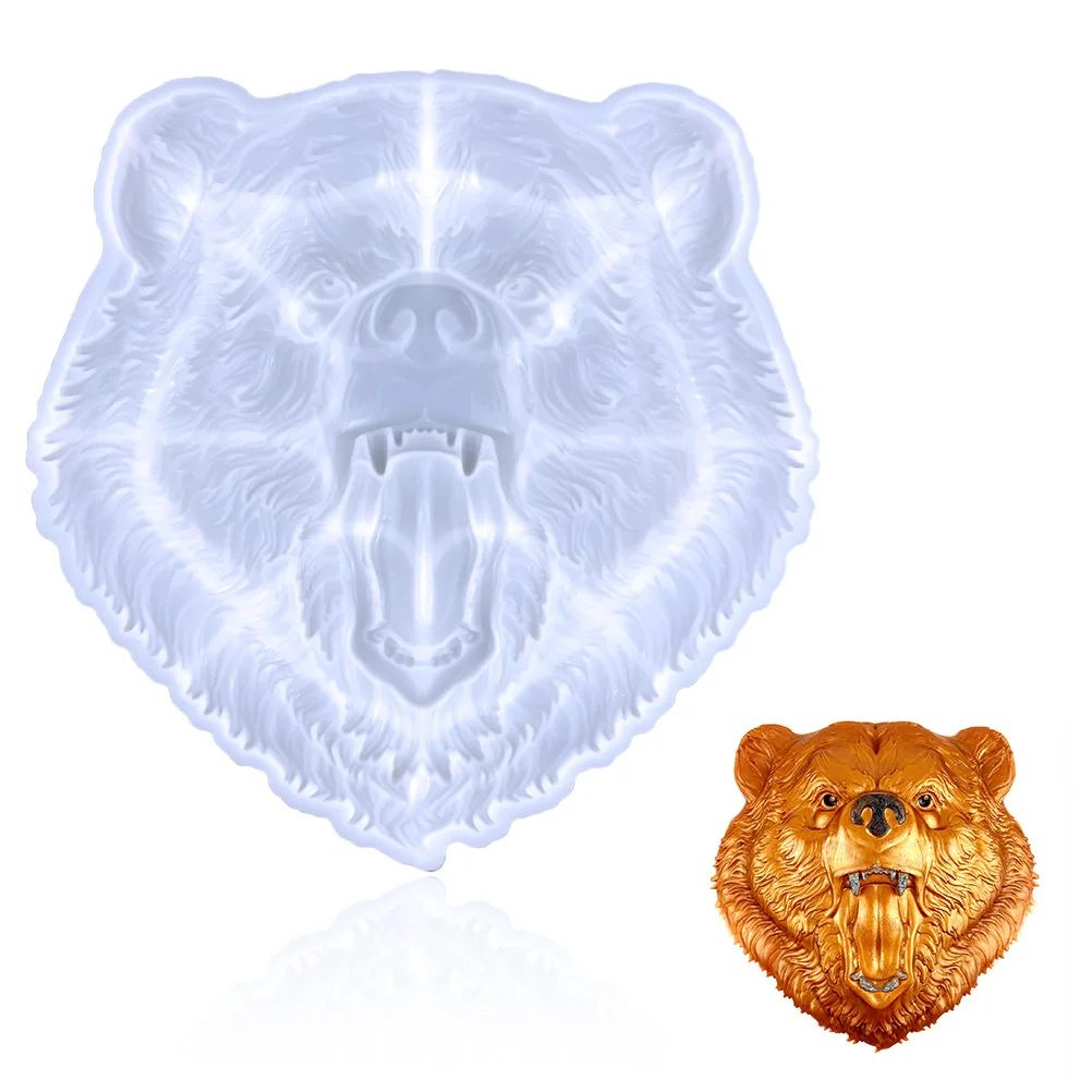 

Bear Head Silicone Mold DIY Craft Epoxy Resin Jewelry Making Supplies Home Decor Accessories 3D Shape H made naments