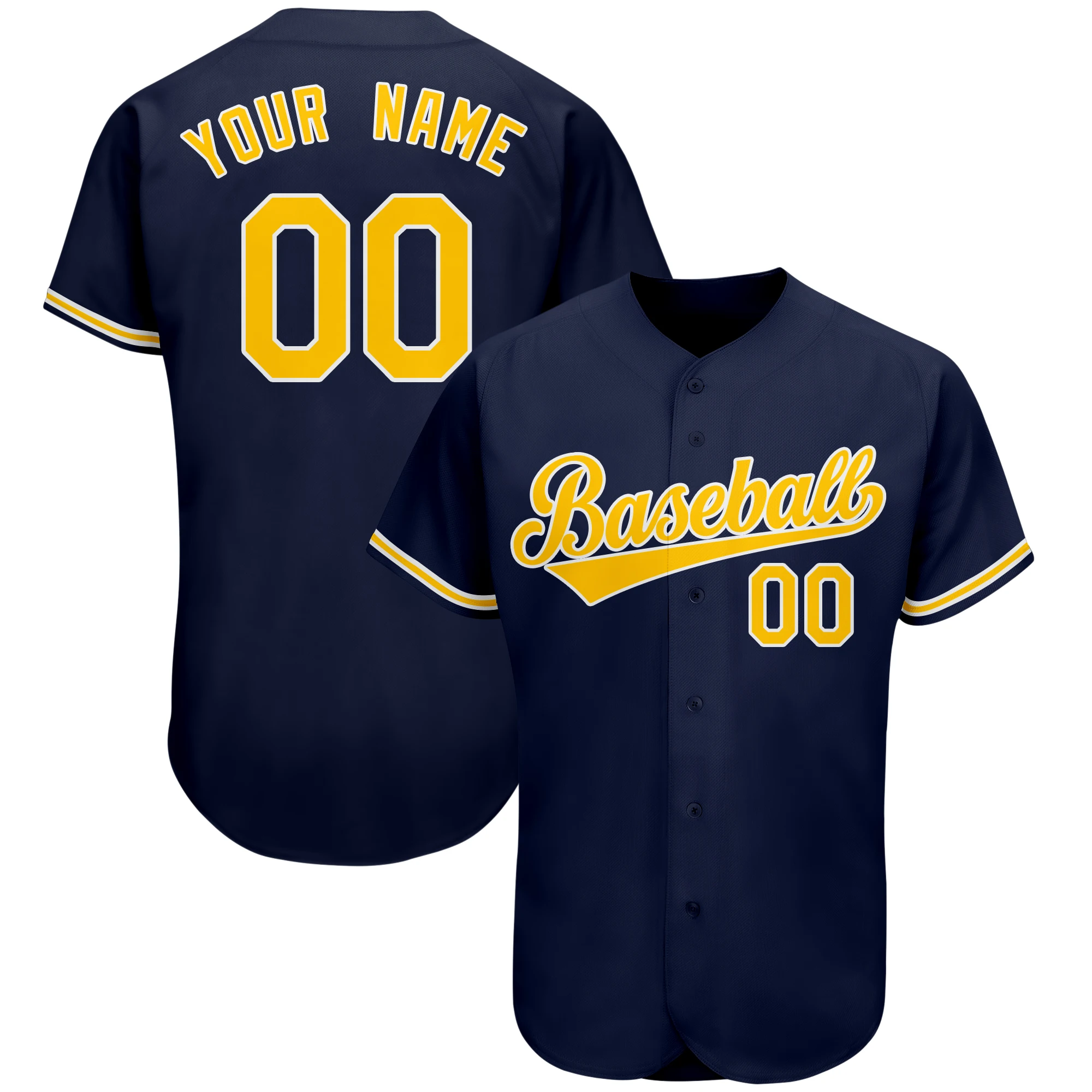 Personalized Custom Baseball Jersey Sublimation Printing Baseball Shirt Softball Shirt Outdoor Practice Sportswear Adult/Child