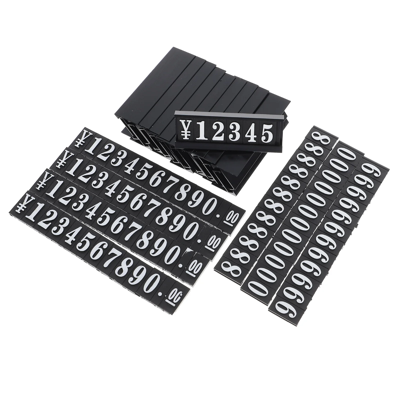 

1 Set Aluminum Price Display Cubes Metal Number Tags For Jewelry Vegetable Fruit Retail Store Counter Mall Lightweight