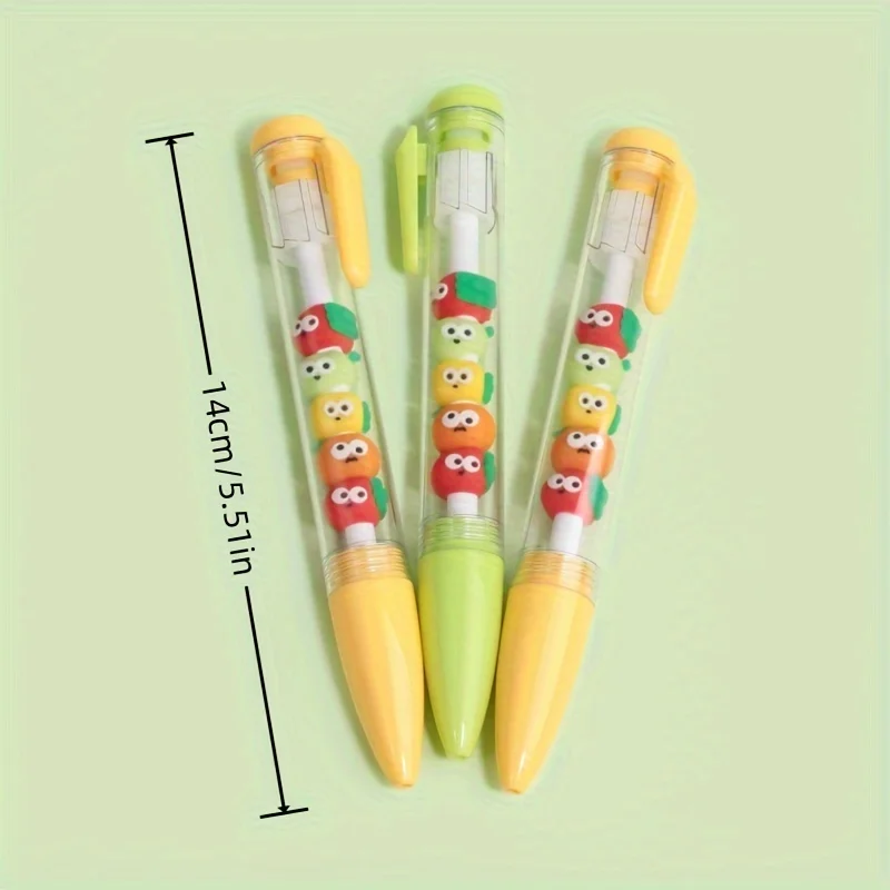 1pc Chuan Chuan Le Panda Cat Fruit Press Neutral Pen, Cute And Creative High-value Student Stationery 0.5mm Black Ink