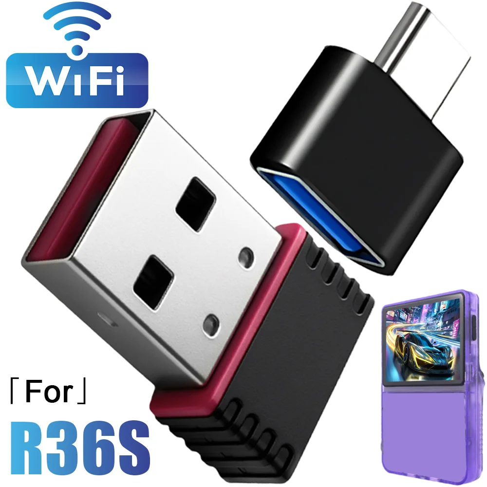 Для R36S/R36H Wi-Fi адаптер RTL8188 USB беспроводная сетевая карта типа C OTG R36S аксессуары для портативной игровой консоли мини-Wi-Fi