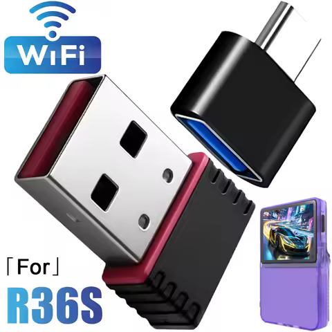 For R36S/R36H WiFi Adapter RTL8188 USB Wireless Network Card Type C OTG R36S Handheld Game Console Accessories Mini WiFi Dongle