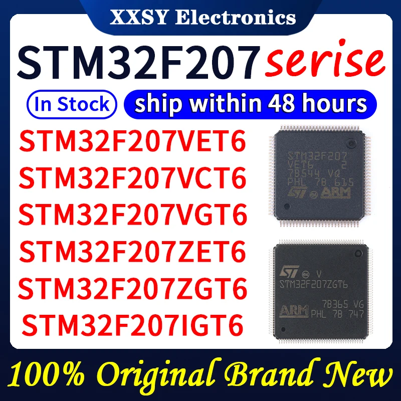 STM32F207VET6 STM32F207VCT6 STM32F207VGT6 STM32F207ZET6 STM32F207ZGT6 STM32F207ZFT6 STM32F207IGT6 100% Quality Original New