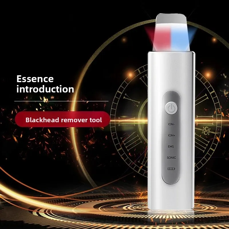 Home Facial Skin Scrubber Ultrasonic Blackhead Remover Exfoliating Cleaning Atomization Import Lifting Tool