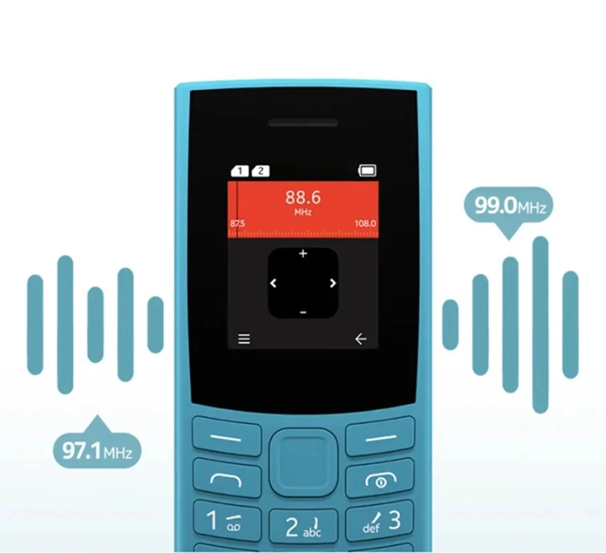 Wyprodukowano w Finlandii 105 2023 Telefon Klasyczny 4G Dual SIM 1.8" Bluetooth 5.0 Bateria Radio FM Nagrywanie Rozmów Klawiatura z hebrajskimi znakami — zdjęcie 6