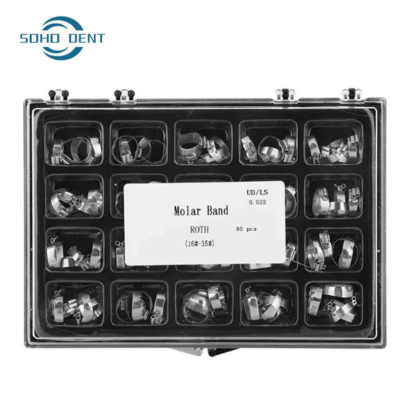 

Простое кольцо для стоматологических моляров, прямая арка, проволочные ленты, кольцо Mbt/Roth 16, # -35 # Ортодонтические материалы