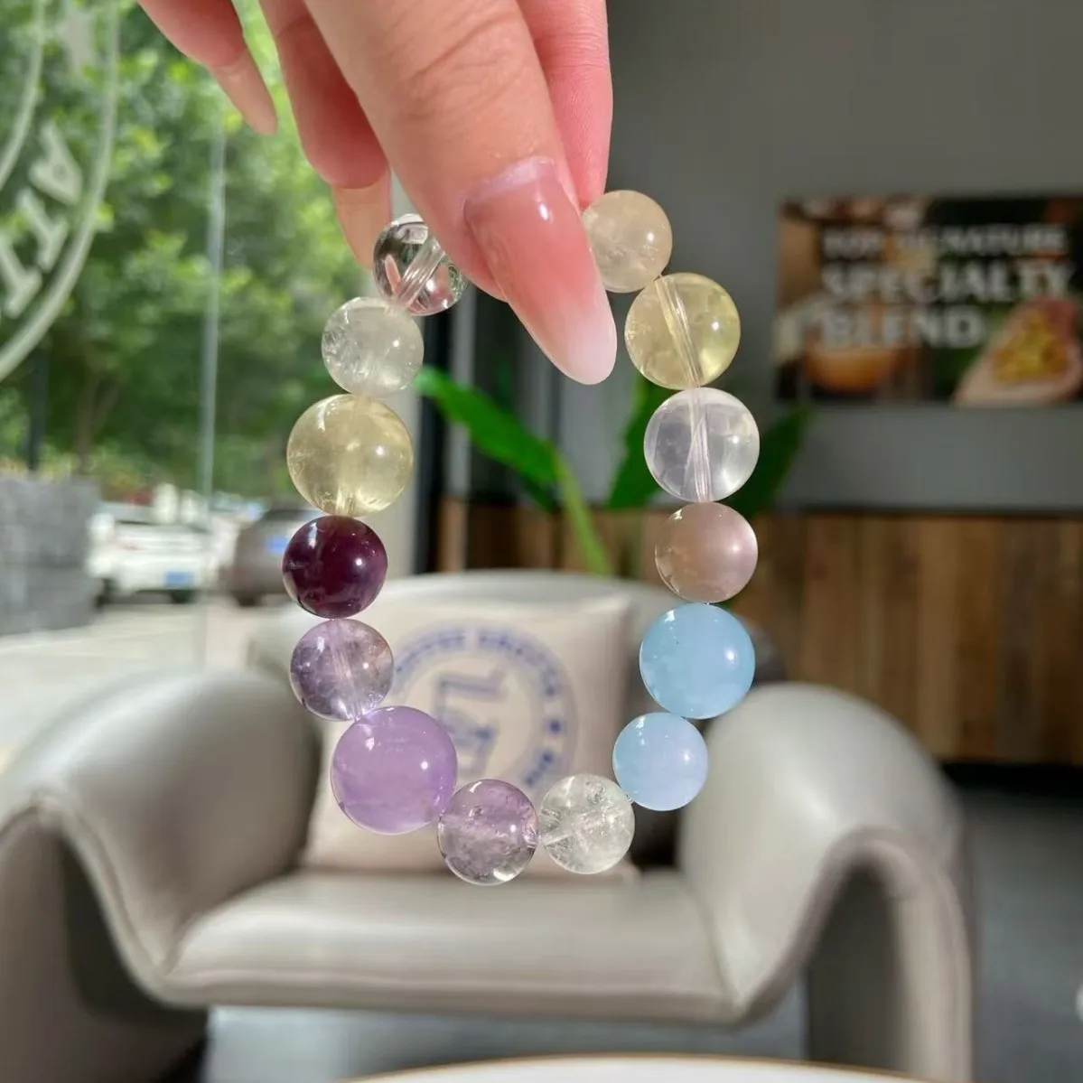 

Natural Duobao Bracelet Women's Light Luxury Fashion Niche Design Crystal Bracelet