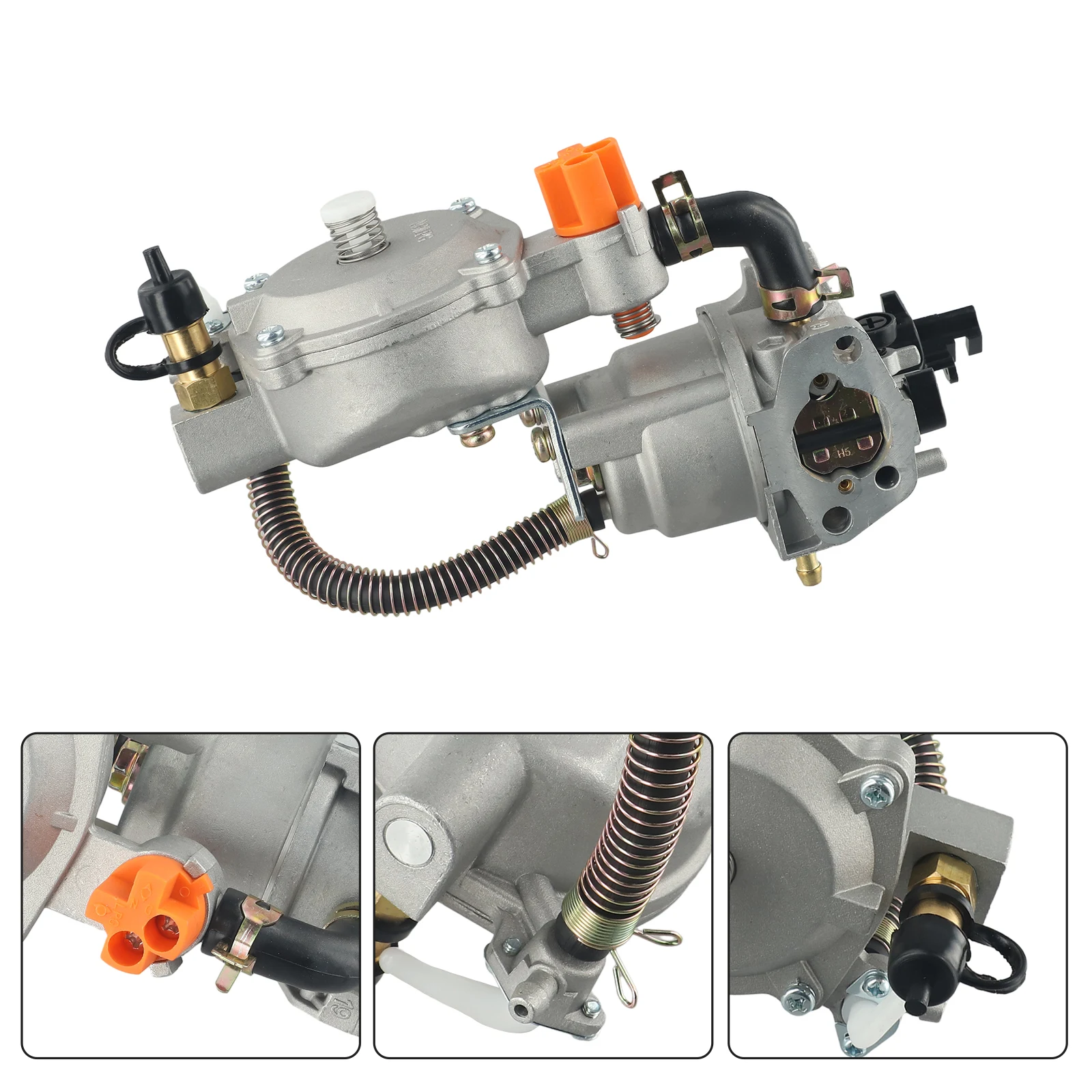 

Brand New Carburetor Kit Gasoline Generator 168F 170F 220/110 (V) V 6.5HP Accessories LPG 168 Parts 0.03-1.56KPA