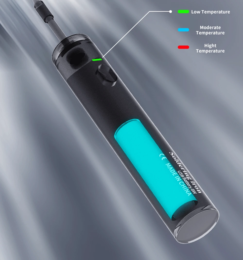 USB-Lötkolben 5 V 8 W mit Lithium-Batterie, tragbare Reparatur, Schweißwerkzeuge, elektrischer Lötkolben, Lötstation, Lötdraht – Detail 13