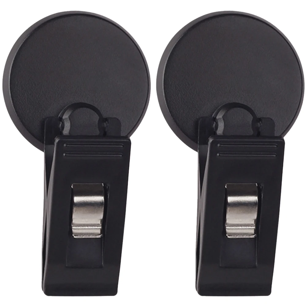 

2pcs Car Ticket Holder Clips Windshield Parking Permit Stub Receipts Storage Adhesive Mounted Lightweight Transparent