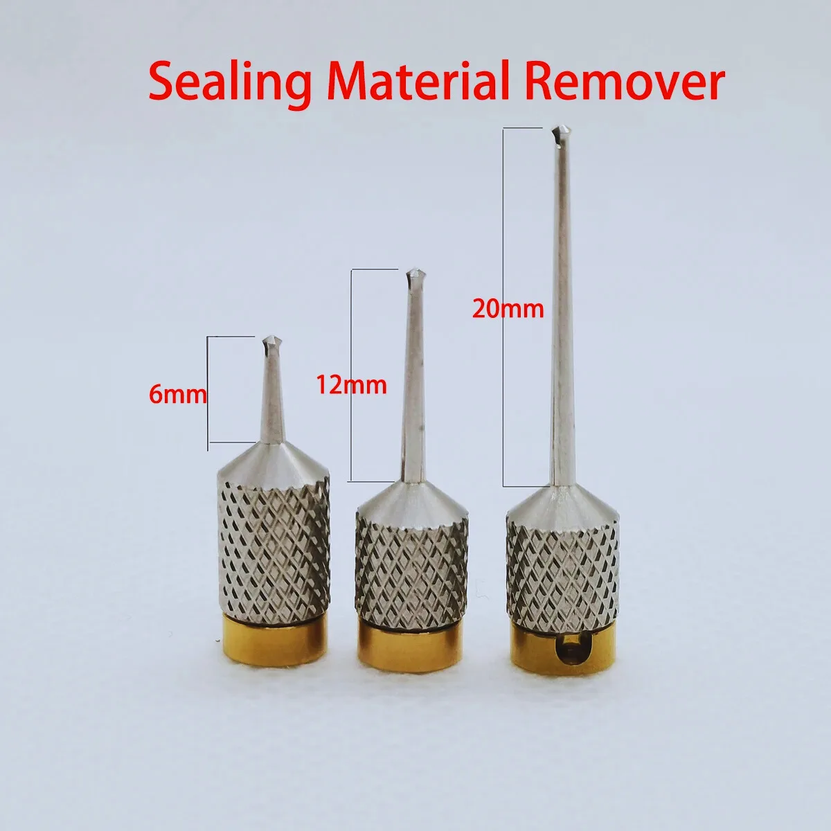 

Dental sealing material extractor for implant systems