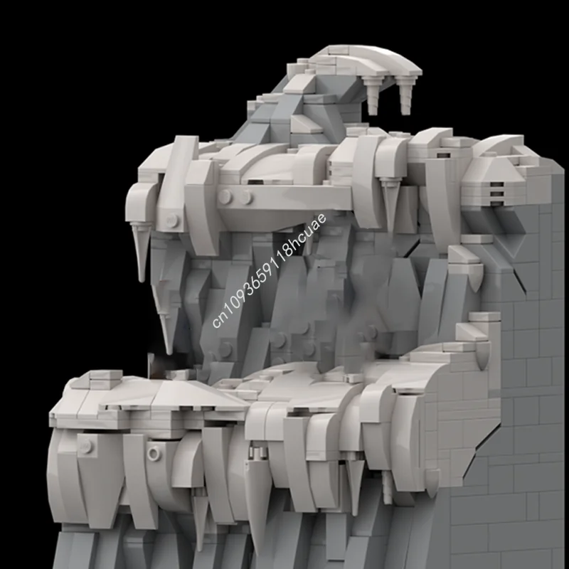 823 stücke MOC Caradhras Minen Moria Hobbit Und Modell Gebäude Spielzeug Blöcke Architektur Weihnachten Geschenke Montieren Idee Ziegel Kinder