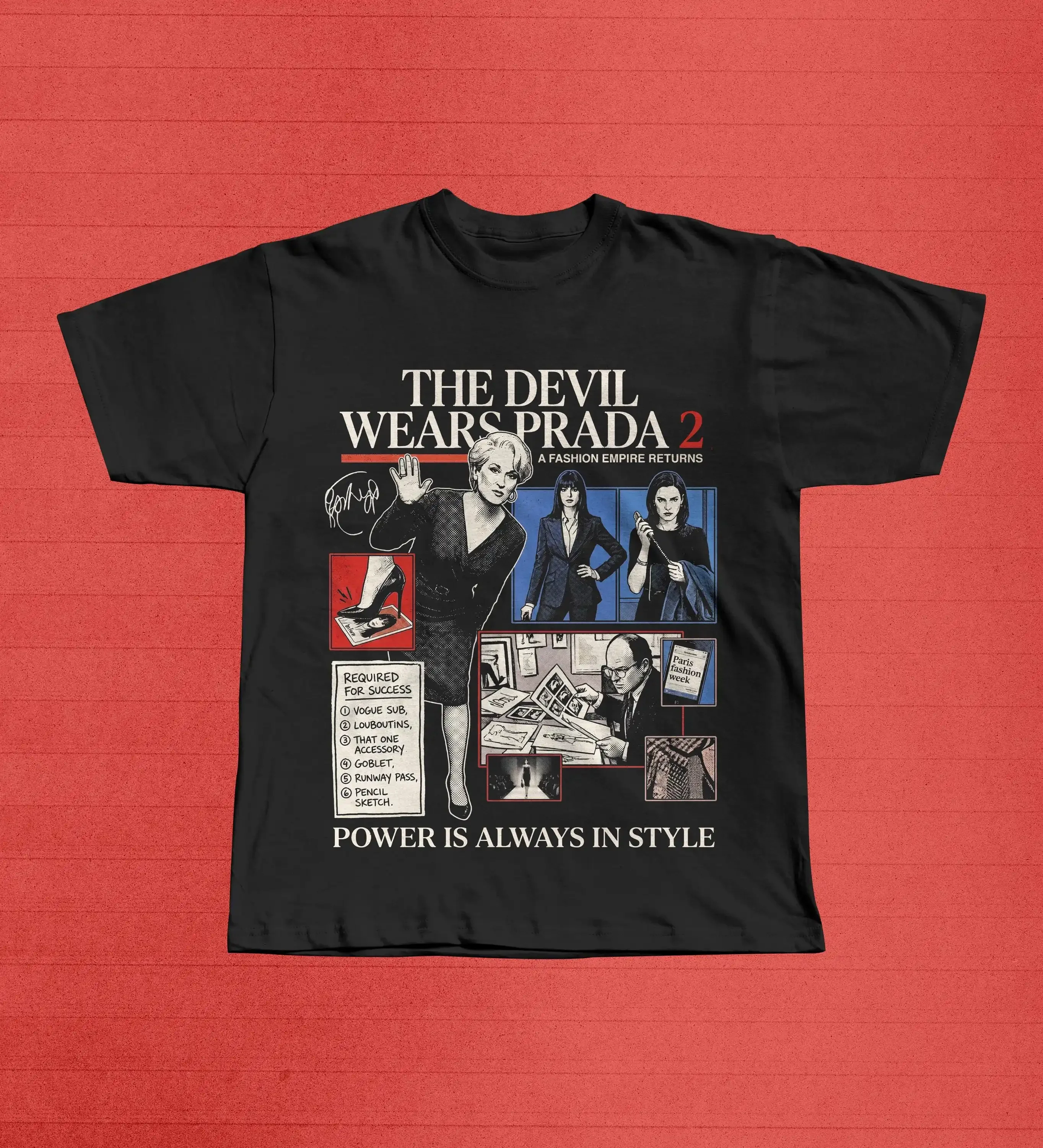 The Devil Wears Fashion Empire T-Shirt | Miranda Priestly Power Style Graphic Tee