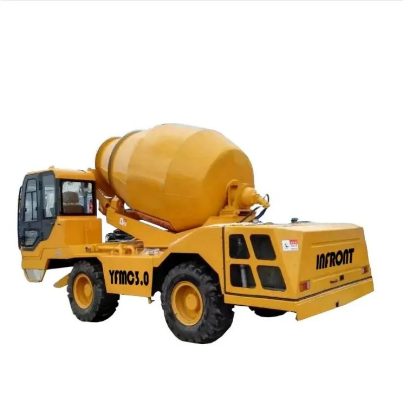 China 1.6CBM Concrete Pump Small Mobile Concrete Mixer with Hydraulic Pump Concrete Mixer