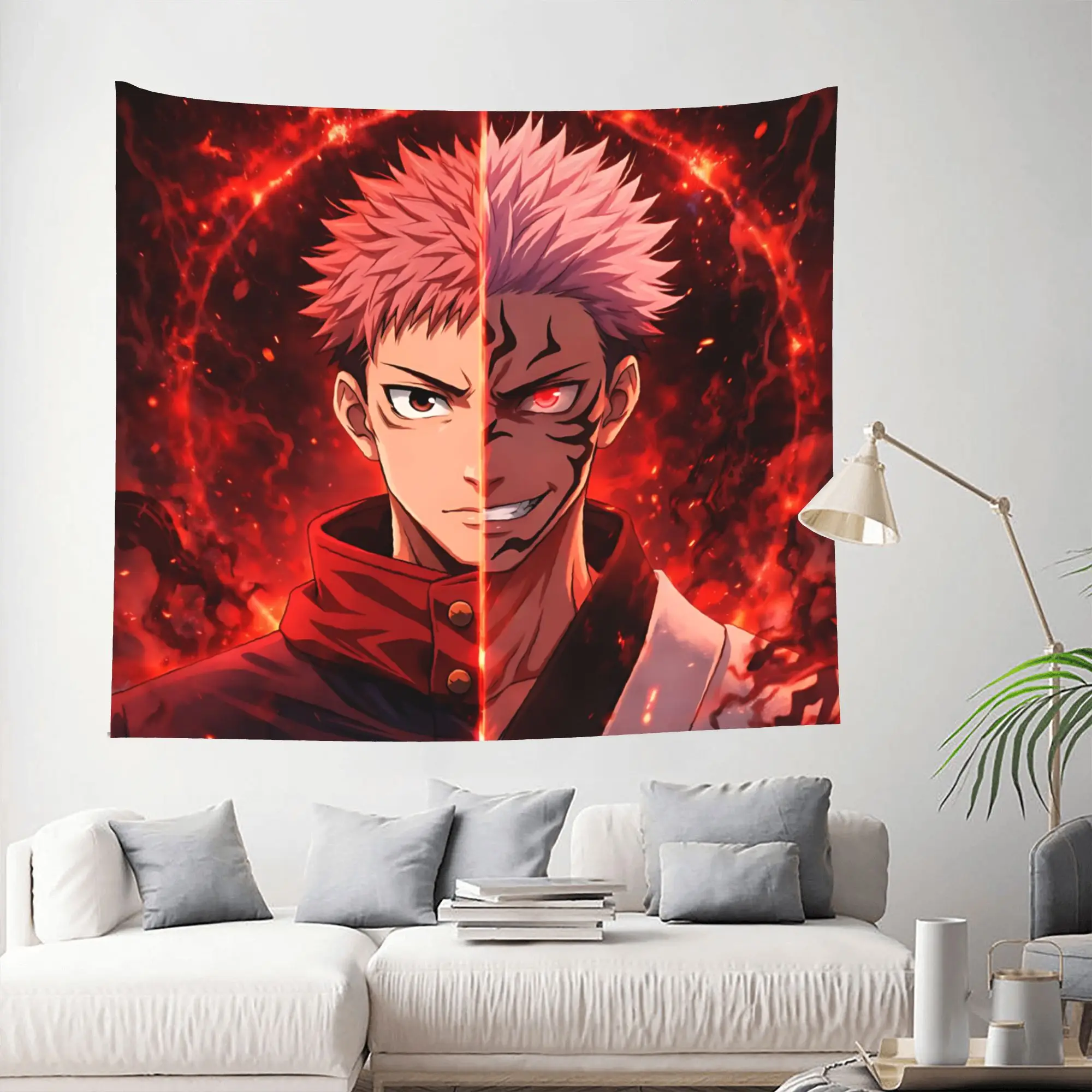 Customized Jujutsu Kaisen cutecore Tapestry Bedroom Decoration funko Wall Hanging Blanket Tapestry Cool Stuff For Room