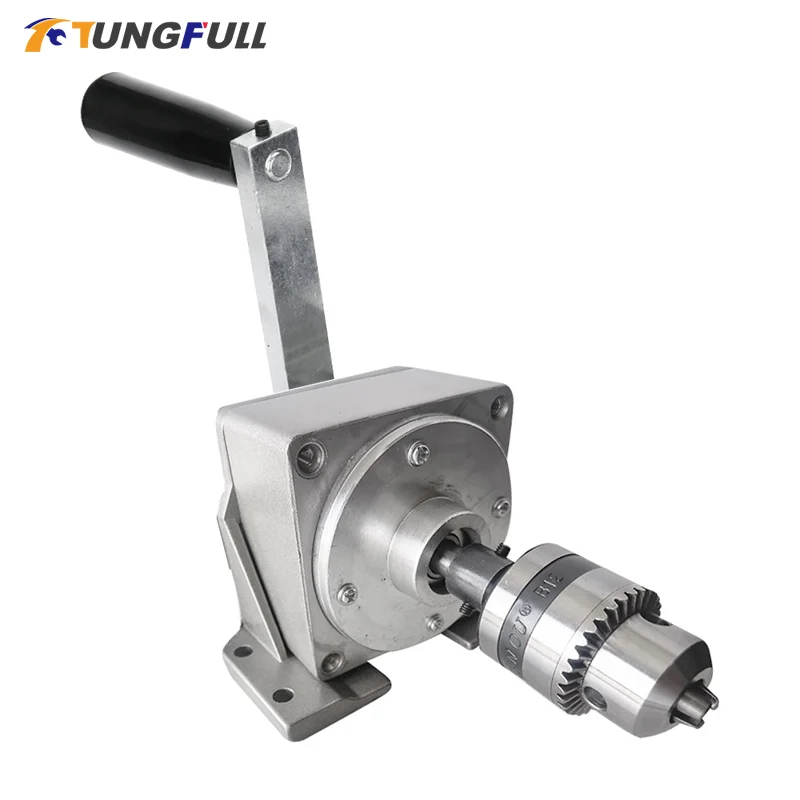 

Manual Tapping Machine High Precision Hand Crank Tapper Portable Drilling Threading Machine with 0.6MM-6MM Tap Chuck