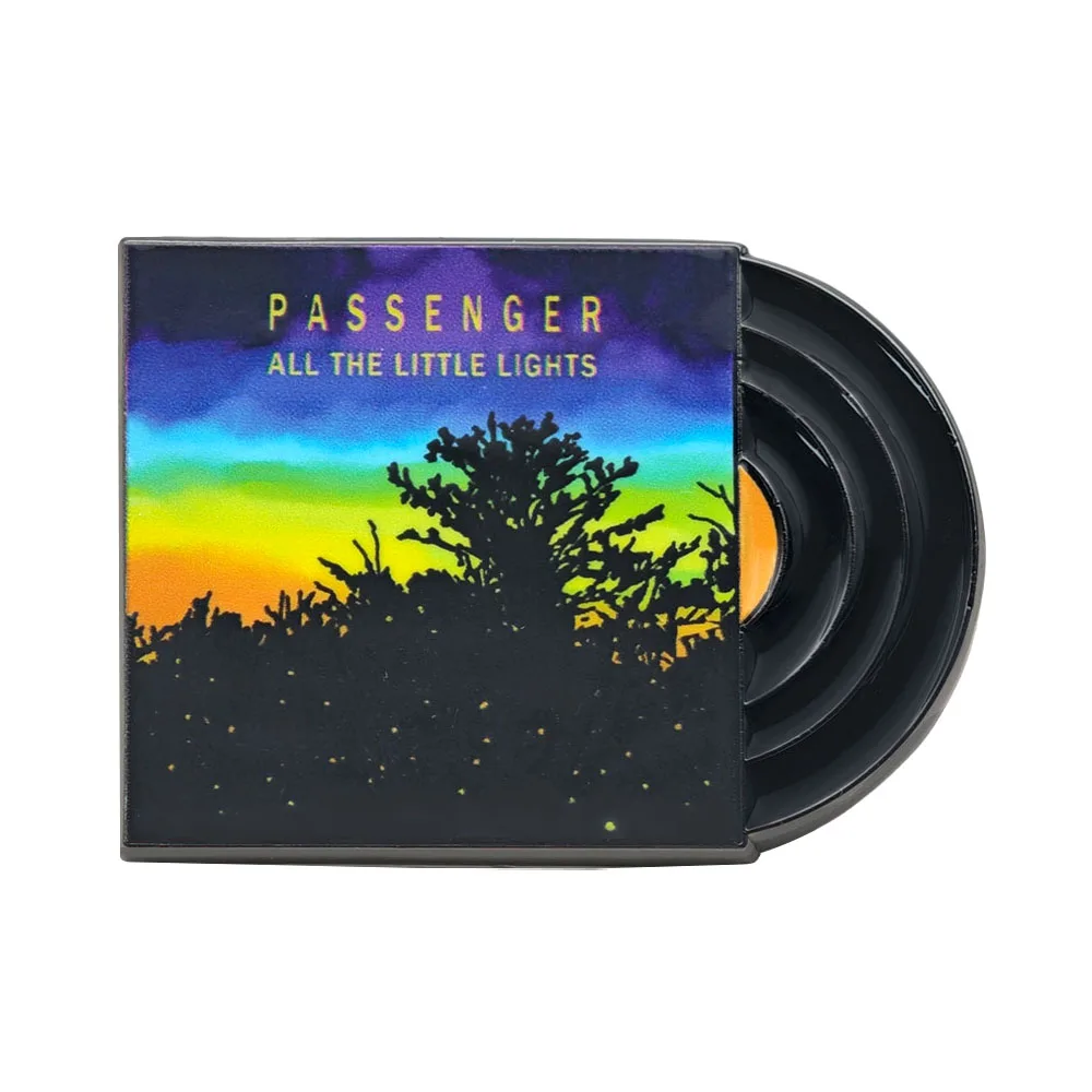 Passenger All The Little Lights Brosche, Folk Rock Musikstar, Anstecknadel, schwarzes Vinyl-Schallplatten-Abzeichen, Let Her Go, Fan-Schmuck, Geschenk – Detail 5