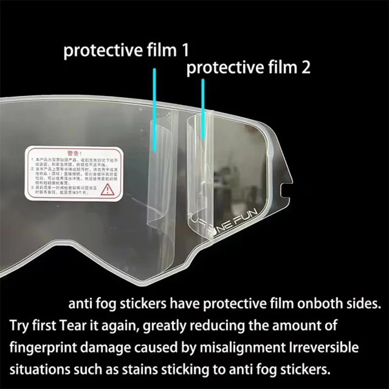 Helmet Visor Film Anti Fog for MT THUNDER 4 SV MT-V-28 Motorcycle Helmet Antifog Lens Film Accessories view 3