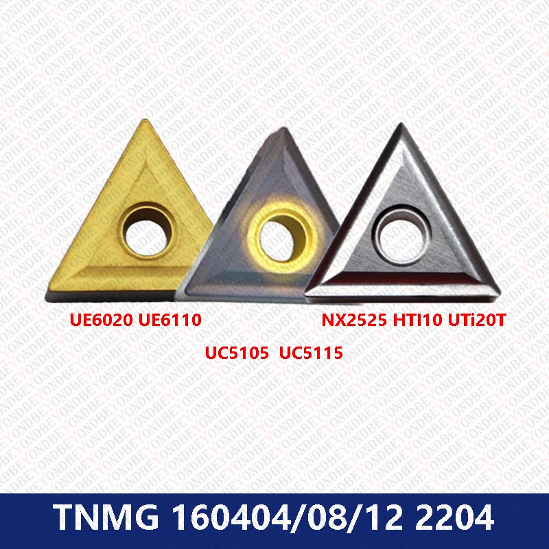 Original TNMG160404 TNMG160408 TNMG160412 MS VP15TF Carbide Inserts TNMG 160408 UE6020 UC5115 NX2525 US735 Lathe Tool TNMG220408