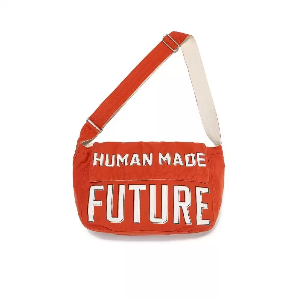 

2025 Unisex Canvas Messenger Bag, Double-Sided Letter Crossbody, Versatile Lightweight for Commute & Street Style Activities