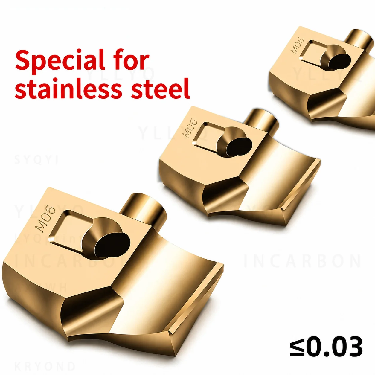 HCD Stainless Steel Carbide Insert, for JCD Series Internal Cooling Drill Holder, 10-26mm Rapid Deep Hole Drill Bit