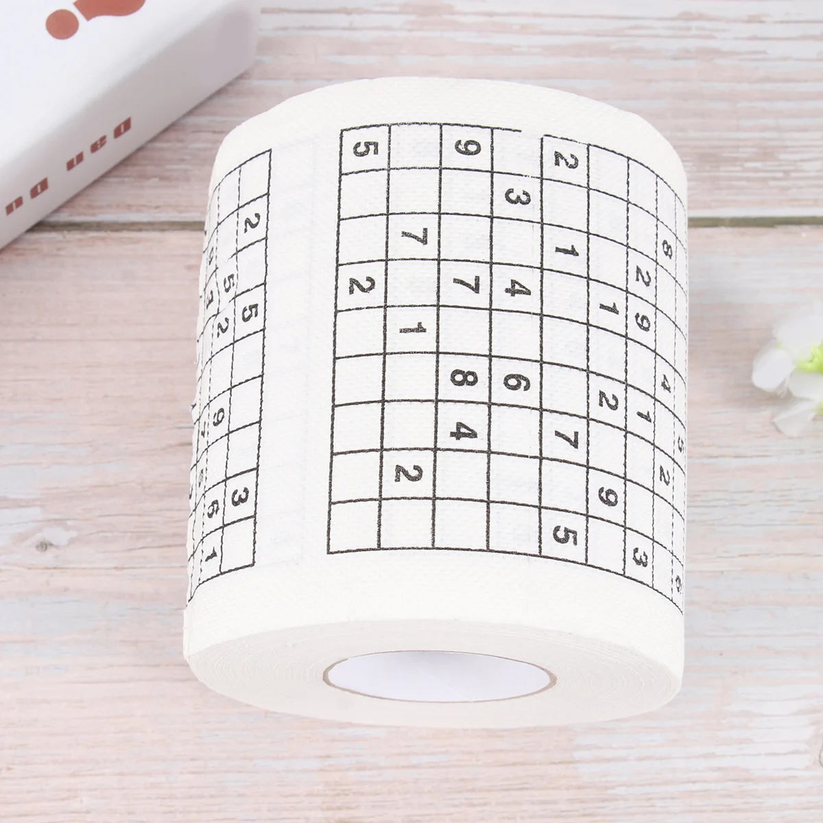 Sudoku Printed Toilet Paper Tissue Roll Creative Fun Design Comfortable Eco Friendly Use for Home Cafe Shop Restaurant