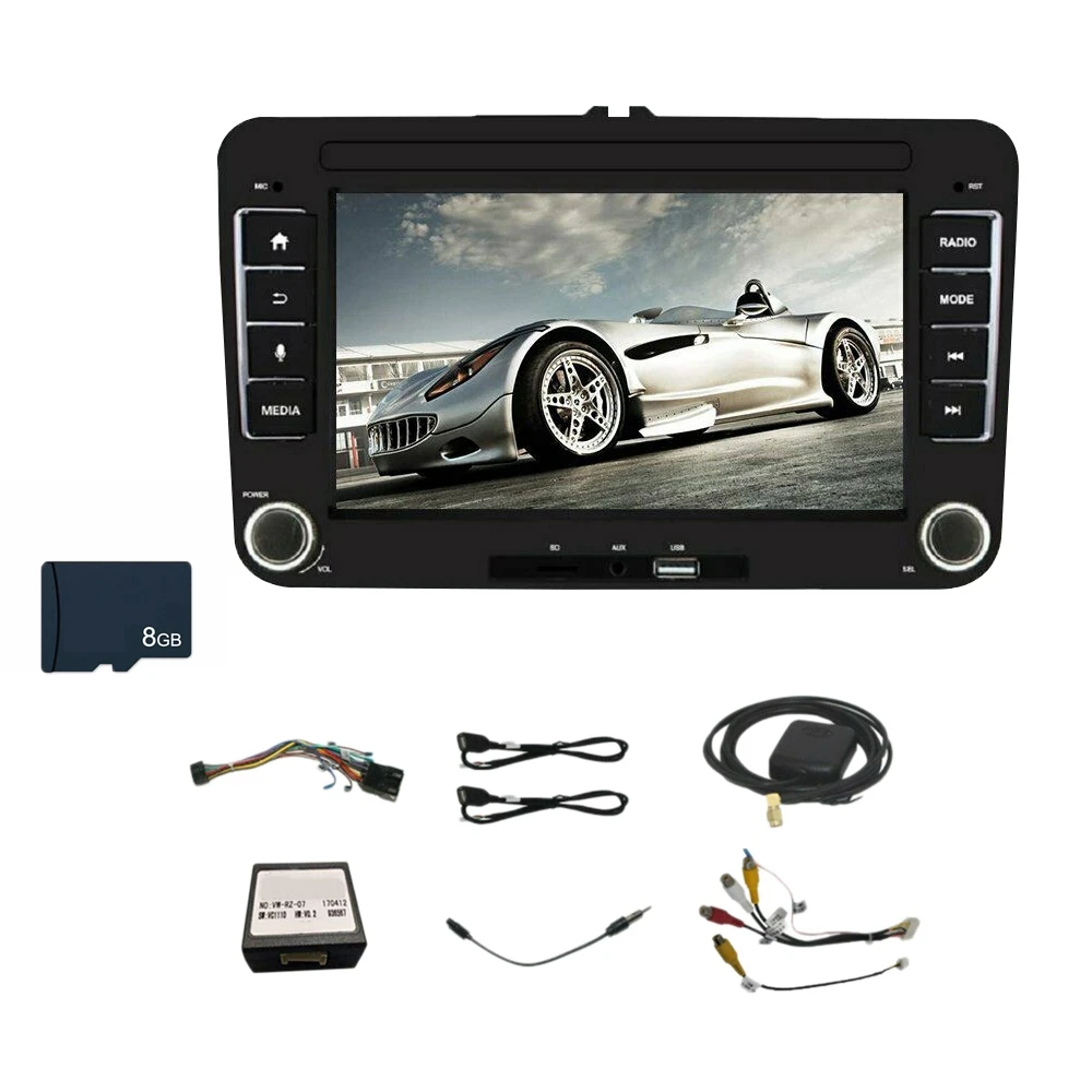 

7 Inch Car Stereo Radio Android 8.1 GPS 2DIN Navi For- VW GOLF 5V 6 PASSAT Variant PM (with 8G Memory