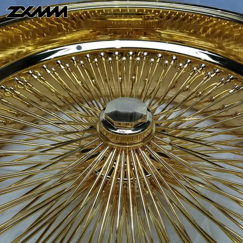 

Колеса ZXMM Custom Spoke Wire Wheel: Золотые, розовое золото, хромированные, 20-28 дюймов, глубокая вогнутая ступица, с 2 или 3 спицами, в стиле Dayton