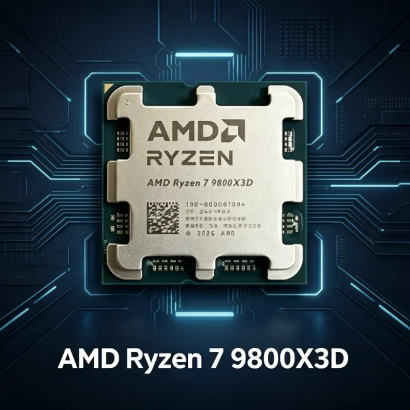 

AMD R7 9800X Ryzen 7 9800X3D CPU Processor 8 Core 16 Thread 47GHz Up To 52GHz L3 96MB Socket AM5 Gaming CPU 4NM DDR5 120W No Fan