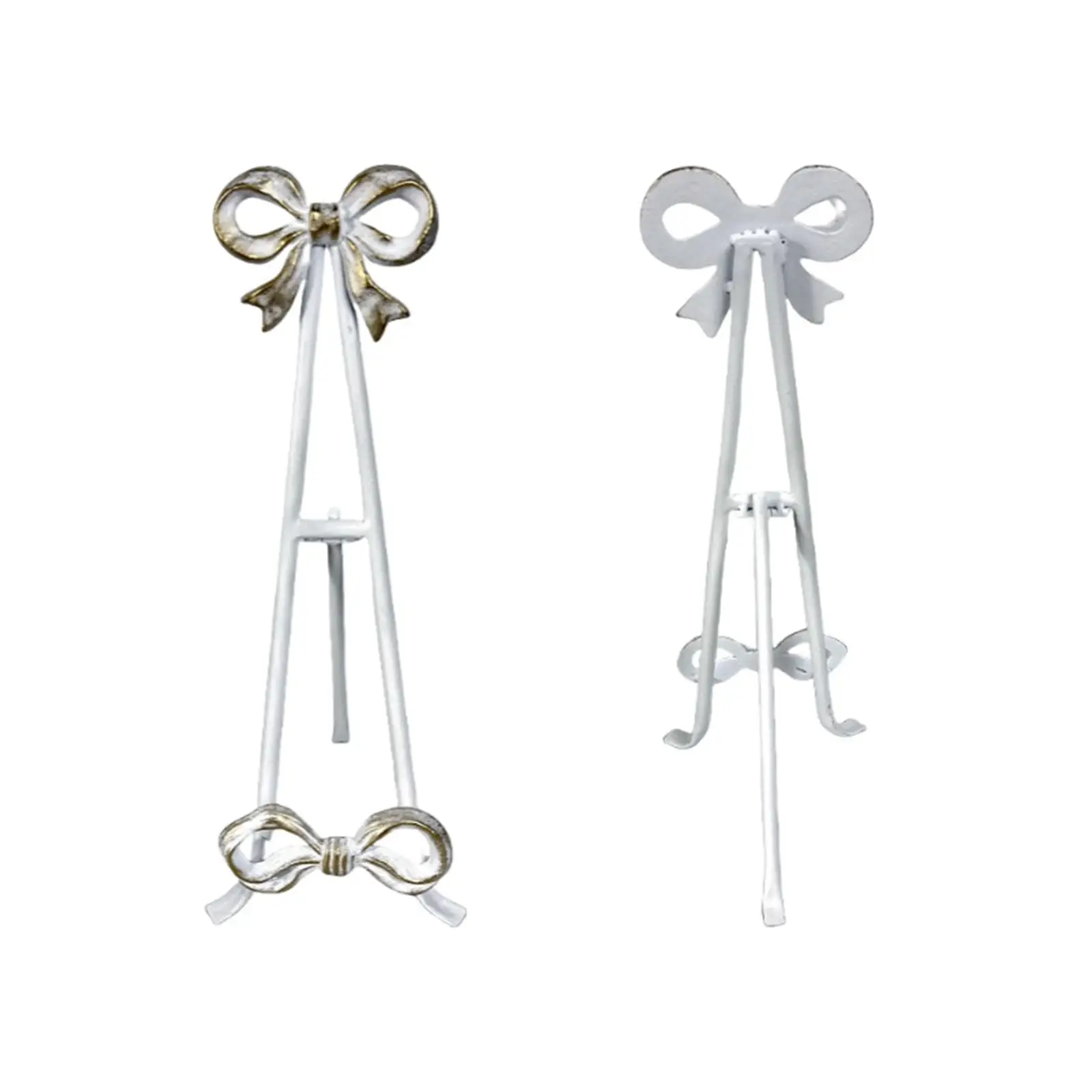 منظم حامل كتب الوصفات الحديدي، إكسسوار قوي أنيق للوحة المزخرفة، رف قراءة ريترو متعدد الأغراض مع تصميم القوس #3