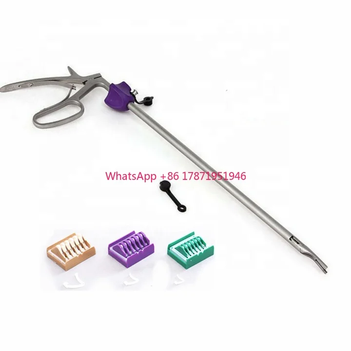 Reusable laparoscopic ligating polymer clip applicator