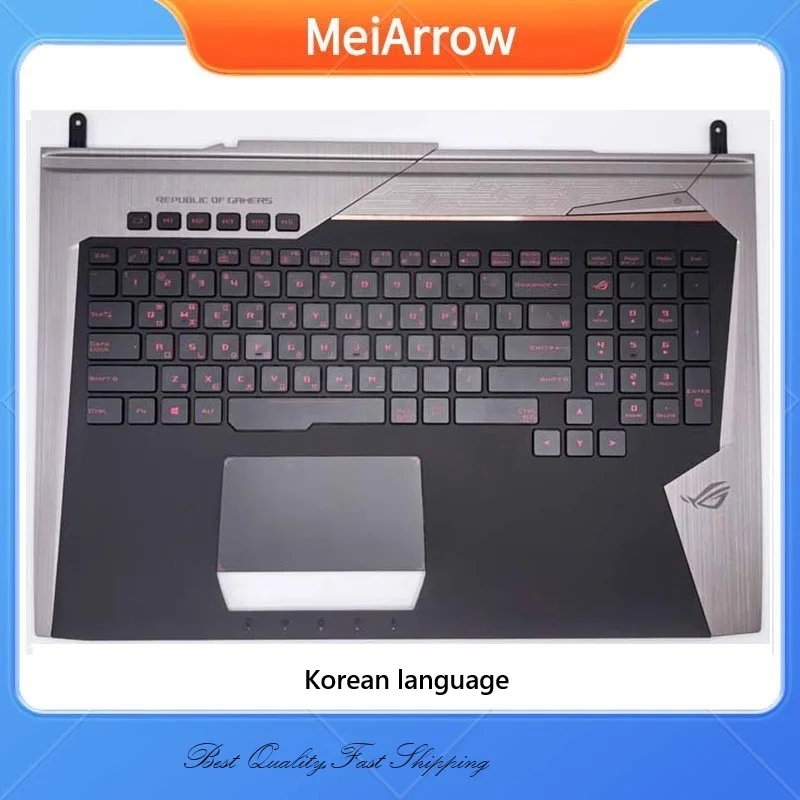 

New/Org palmrest top case for ASUS Rog G752 G752V G752VT G752V Palmrest Korean Keyboard Upper Cover Touchpad Backlit
