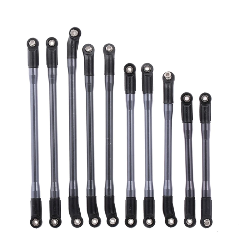 

Metal Links Rod End Set for SCX10 II 90046 90047 Crawler Car Linkage Parts 10pcs