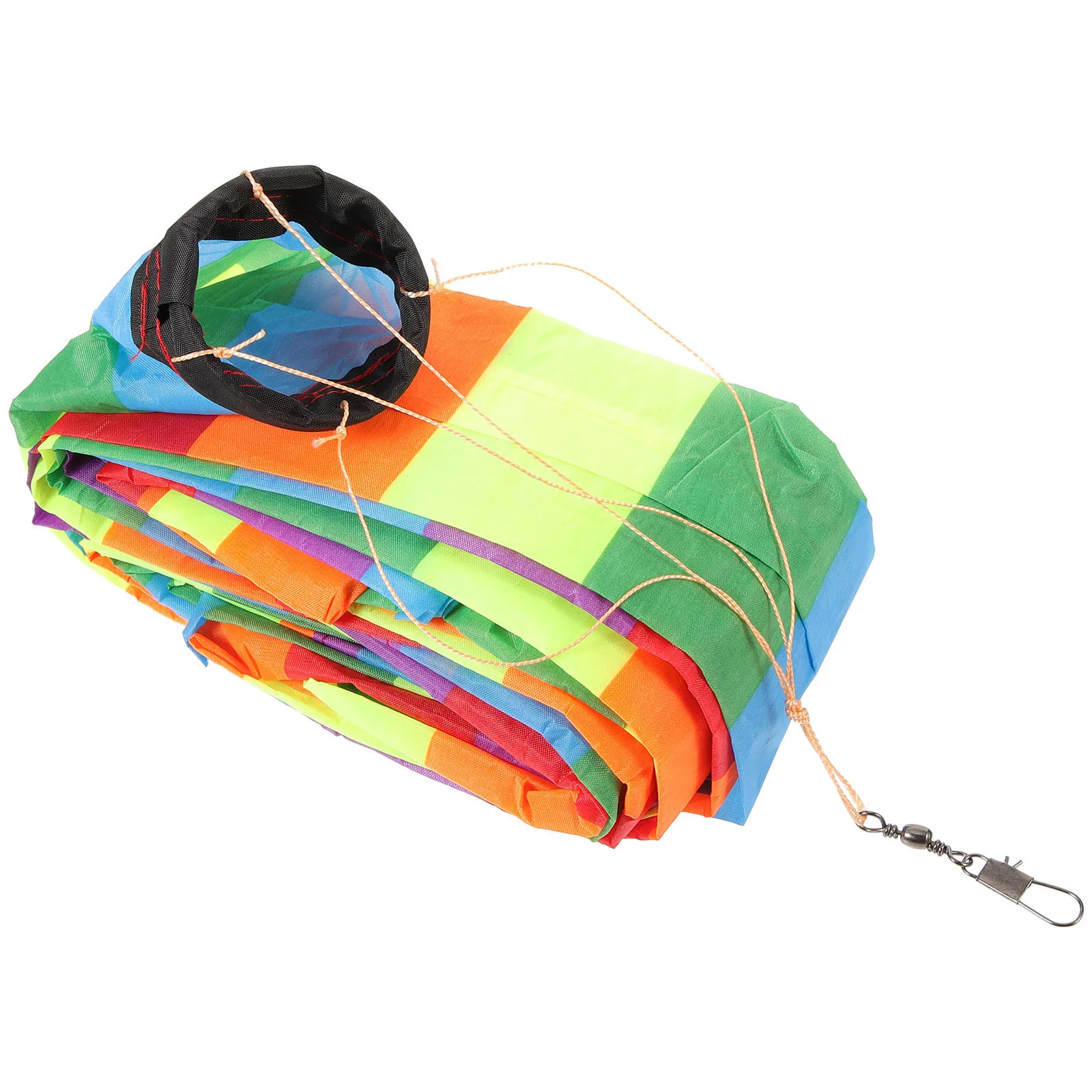 1 pçs acessórios de cauda colorido arco-íris streamers para kite voando jogos ao ar livre crianças adolescentes durável náilon cauda longa decoração tubo