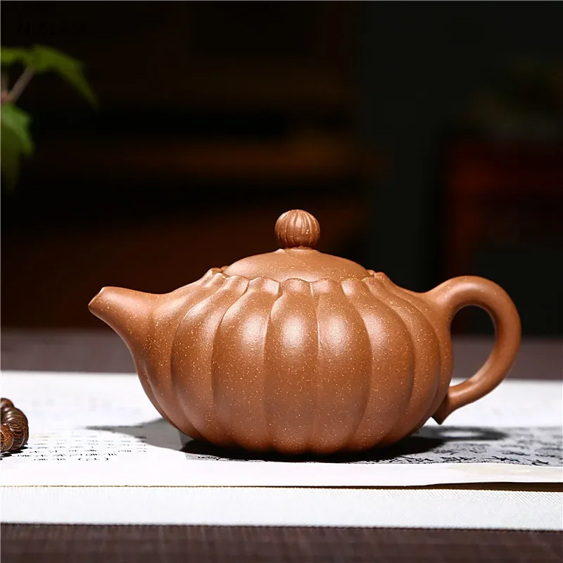 

Yixing Boutique Tea Pot Purple Clay Filter Teapot Handmade Beauty Kettle Drinkware Tea Ceremony Customized Gifts Authentic 200ml