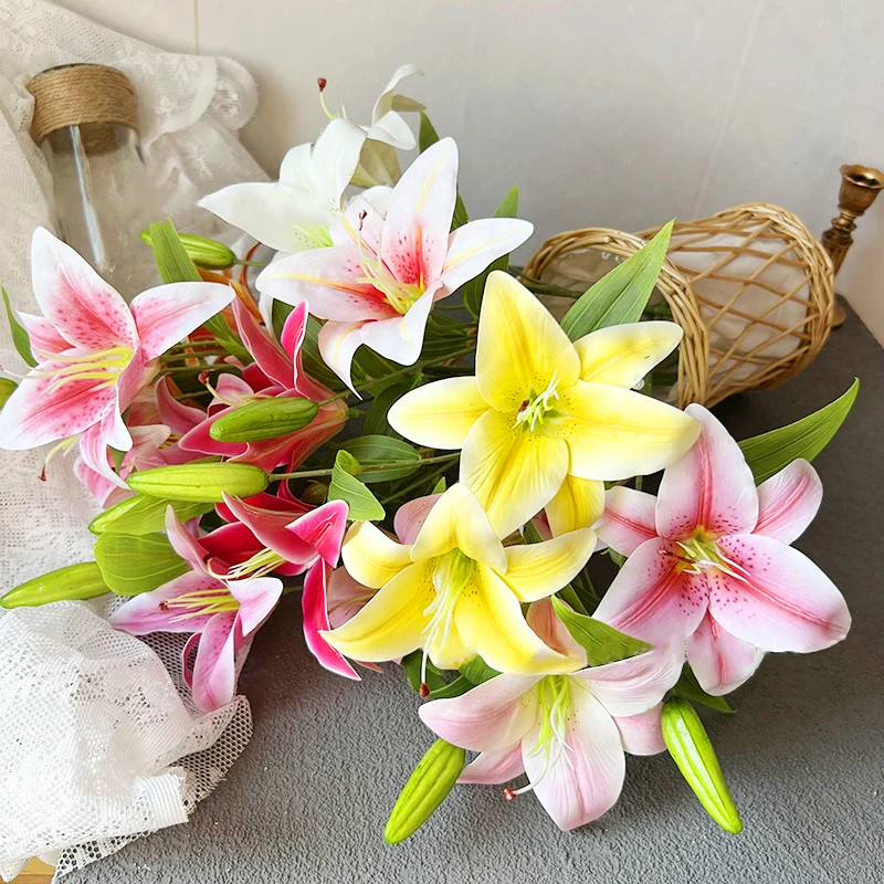 78 см имитация ветки лилии, искусственные цветы, два цвета, один бутон, искусственные цветы, Flores для свадьбы, украшения дома и сада 78 см имитация ветки лилии, искусственные цветы, два цвета, один бутон, искусственные цветы, Flores для свадьбы, украшения дома и сада