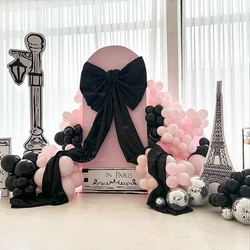 117pcs Kawaii Theme Party Balloon Decoration Cute Girl Birthday Kids Theme Scene Layout  Room Decor Pink Black Disco Balloon