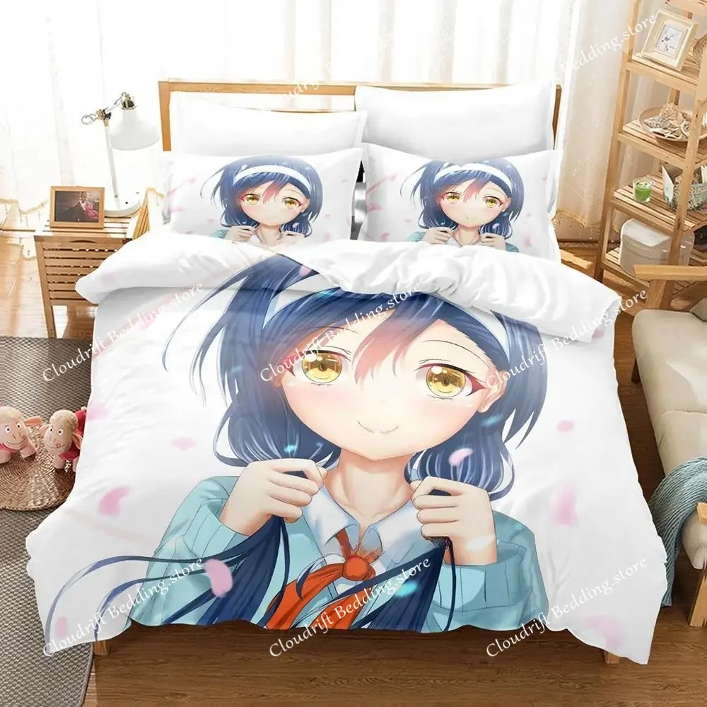 3d Print Anime We Never Learn Bokuben Bedding Set Single Twin Full Queen King Size Bed Set Adult Kid Bedroom Duvet Cover Sets