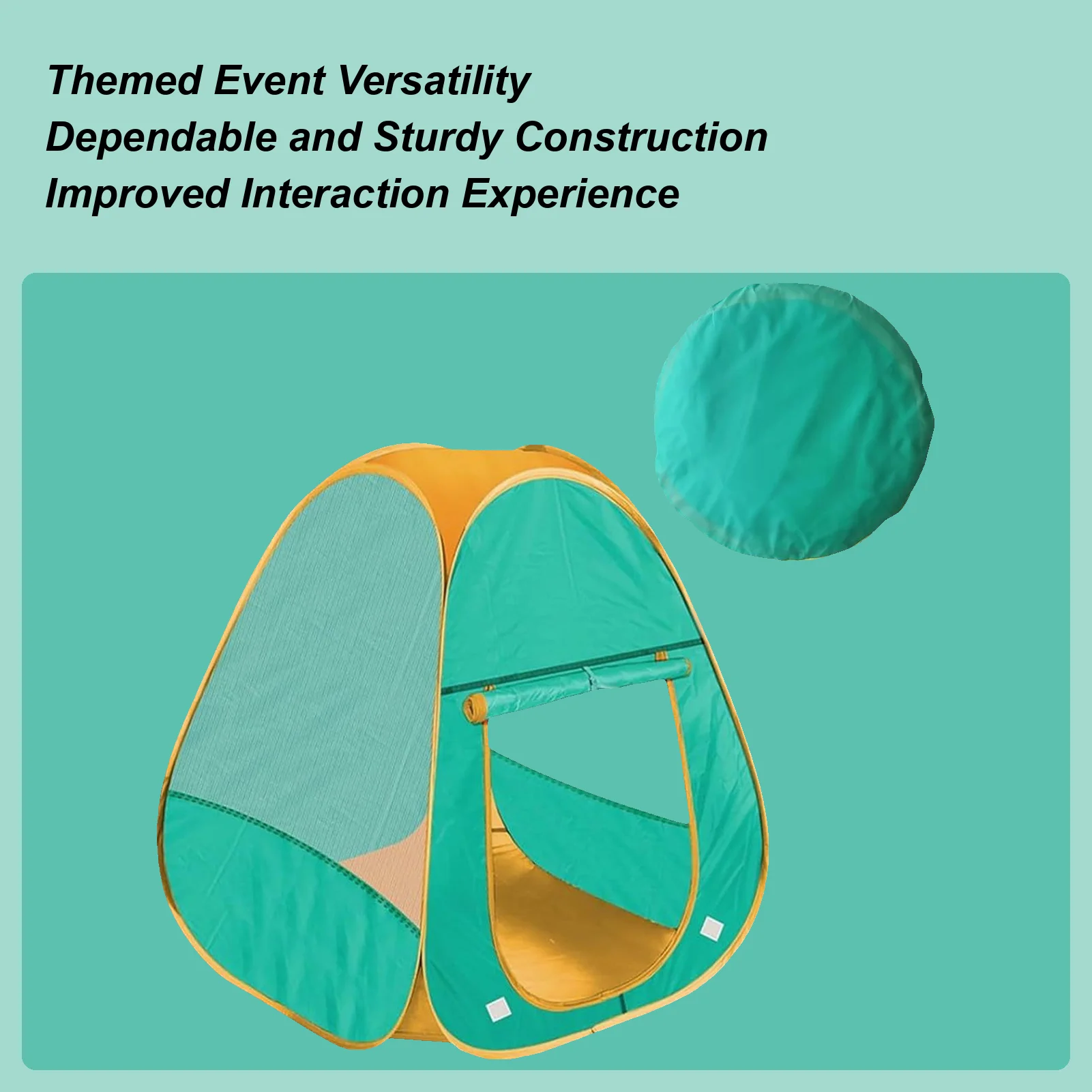 

Kids Play Tent Pop-up Indoor Outdoor Play Tent Mesh Sensory Corner Folding 2–3 Children Pretend Game Area For Playroom Garden