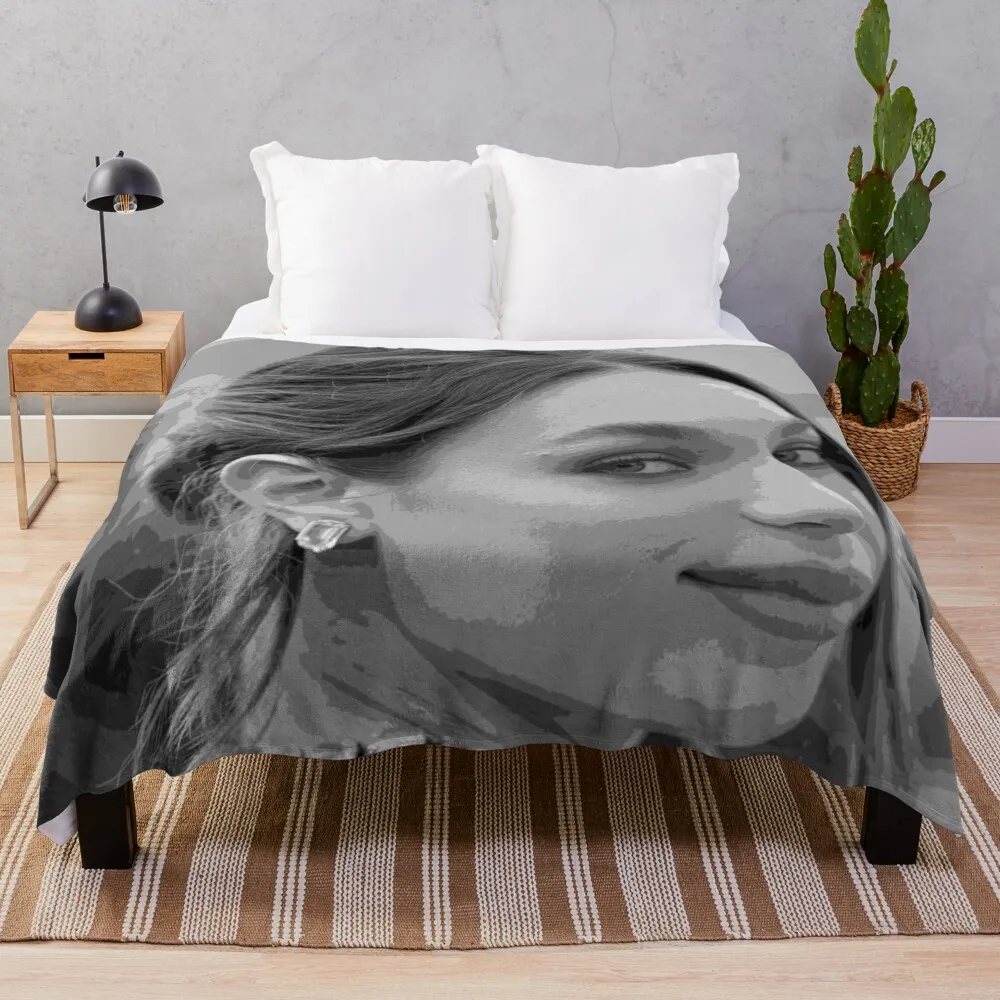 Maddie Ziegler Pop Art Portrait Throw Blanket warm winter Bed covers Blankets