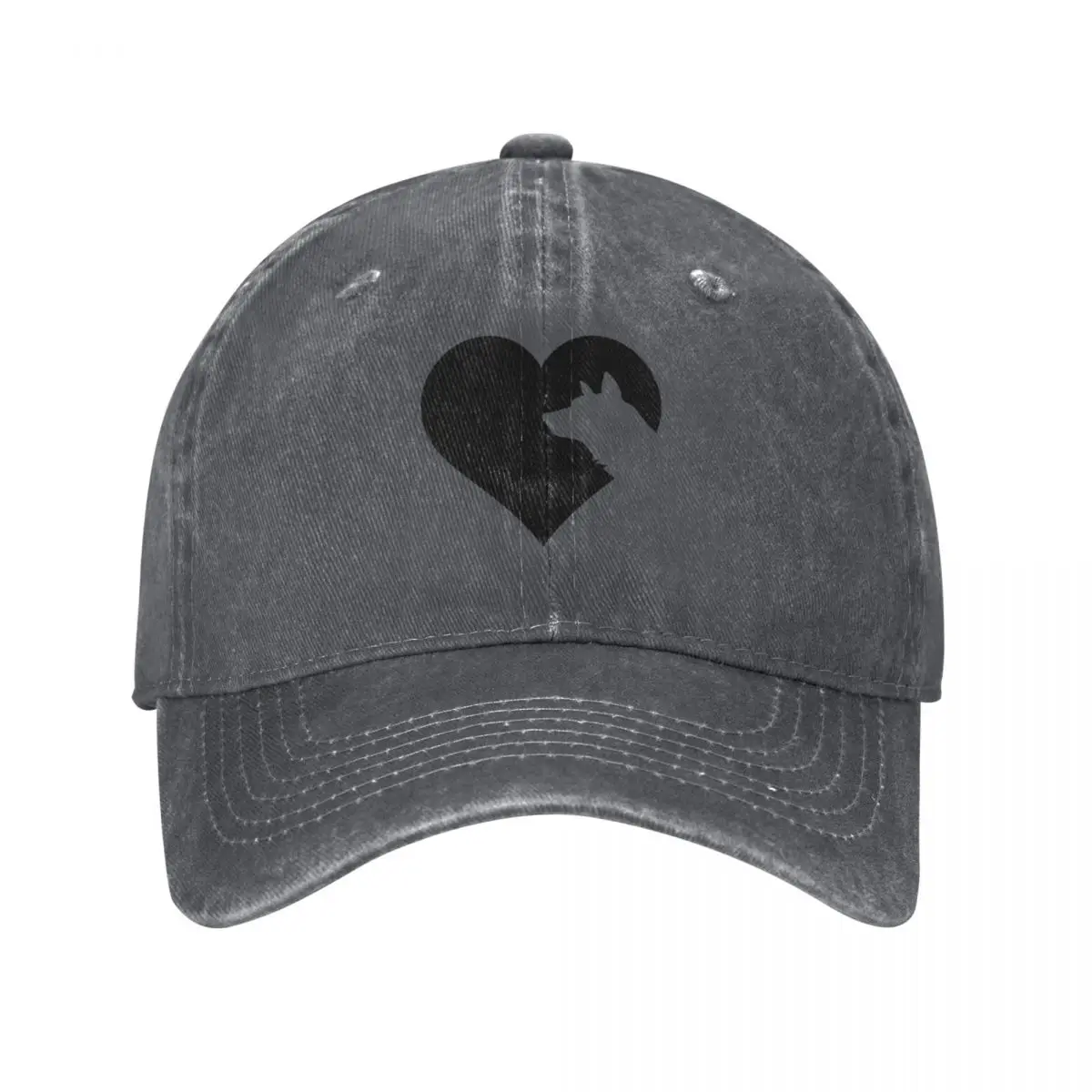 The Heart of the Australian Kelpie Lover Baseball Cap birthday cute Trucker Cap Women Hats Men's