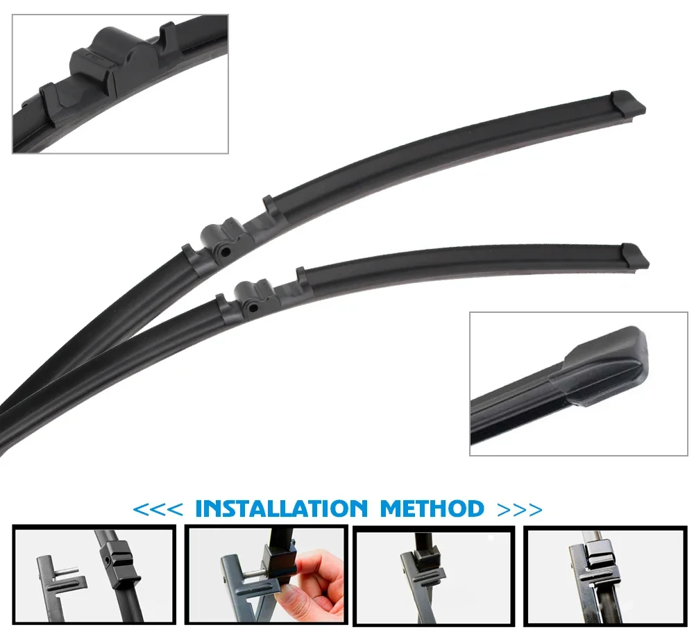 Car Wiper Blade For Porsche Cayenne 26"+26" 2002-2010 Auto Windscreen Windshield Wipers Blades Window Wash Side Pin - Image 2