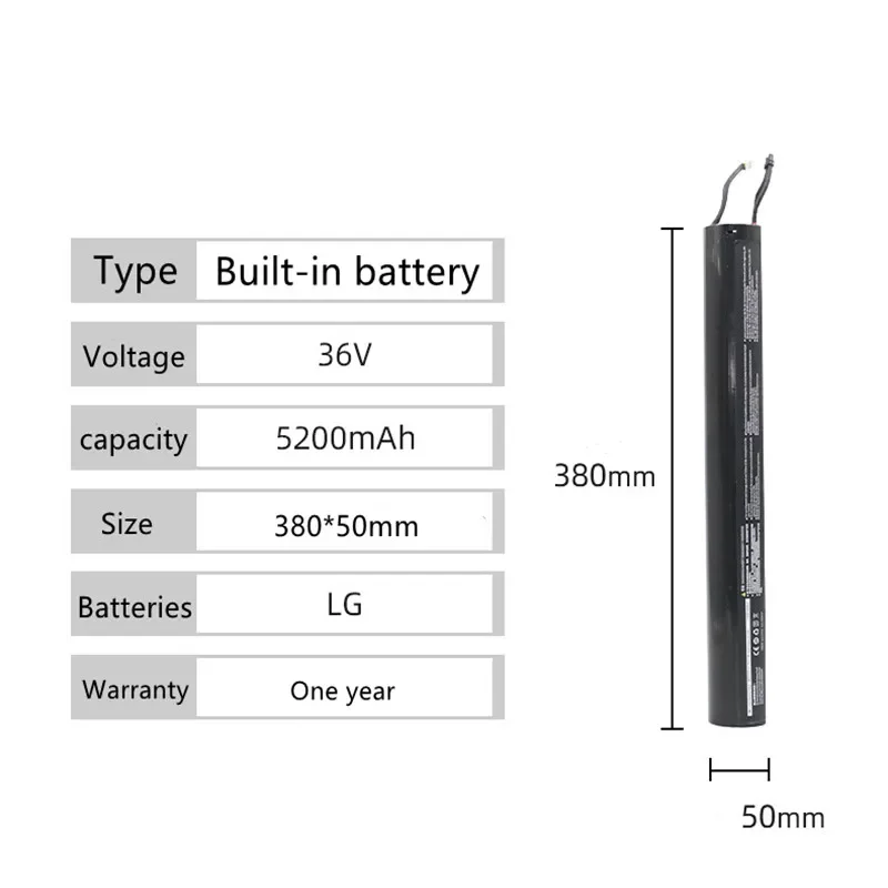 Imagem -03 - Bateria de Lítio para Scooter Elétrico 100 Original Ninebot Segway Es1 Es2 Es3 Es4 18650 10s2p 5200mah 36v