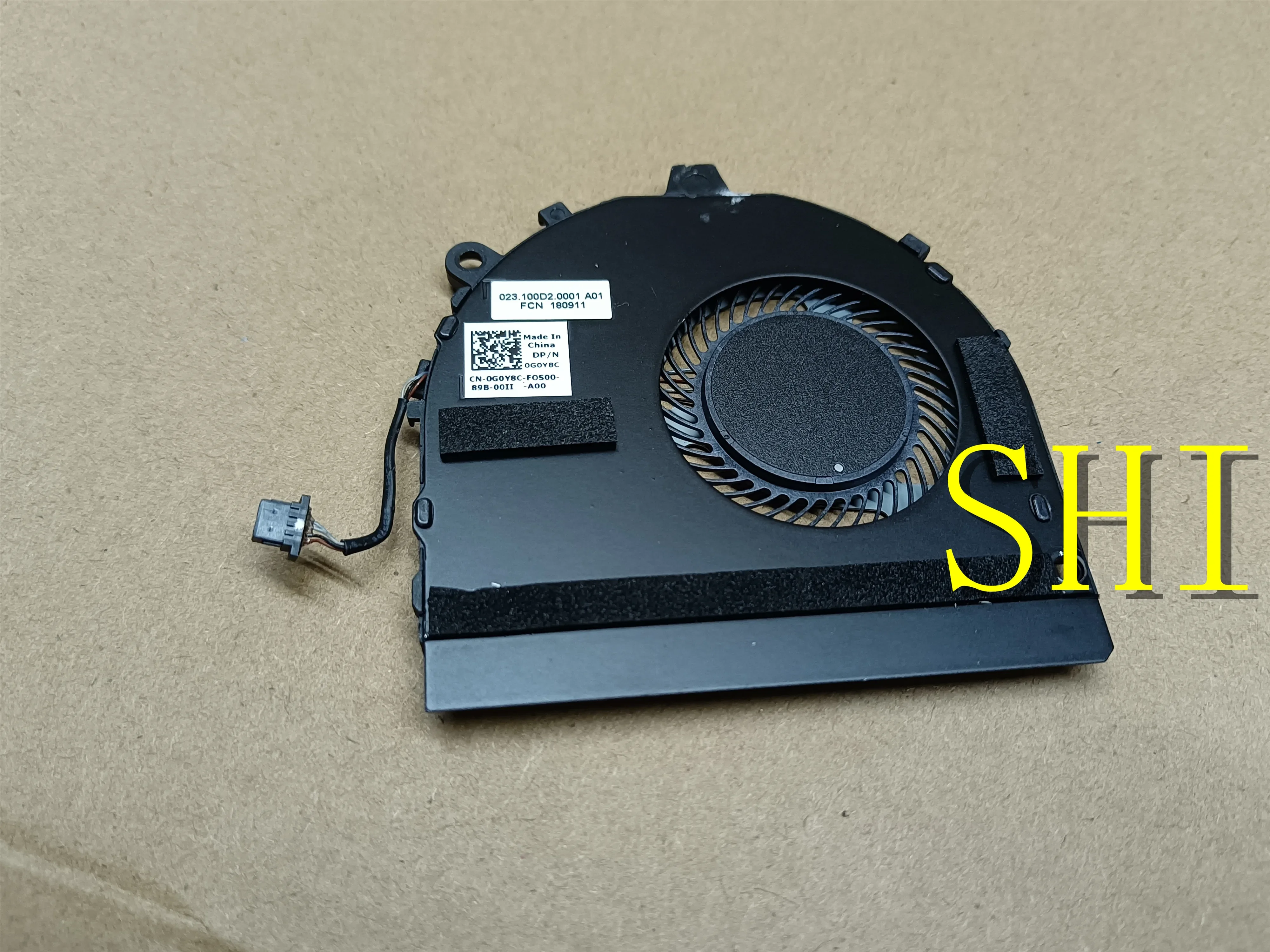 0G0Y8C Used FOR Dell Inspiron 13 7386 radiator fan G0Y8C 023.100D2.0001 free shipping