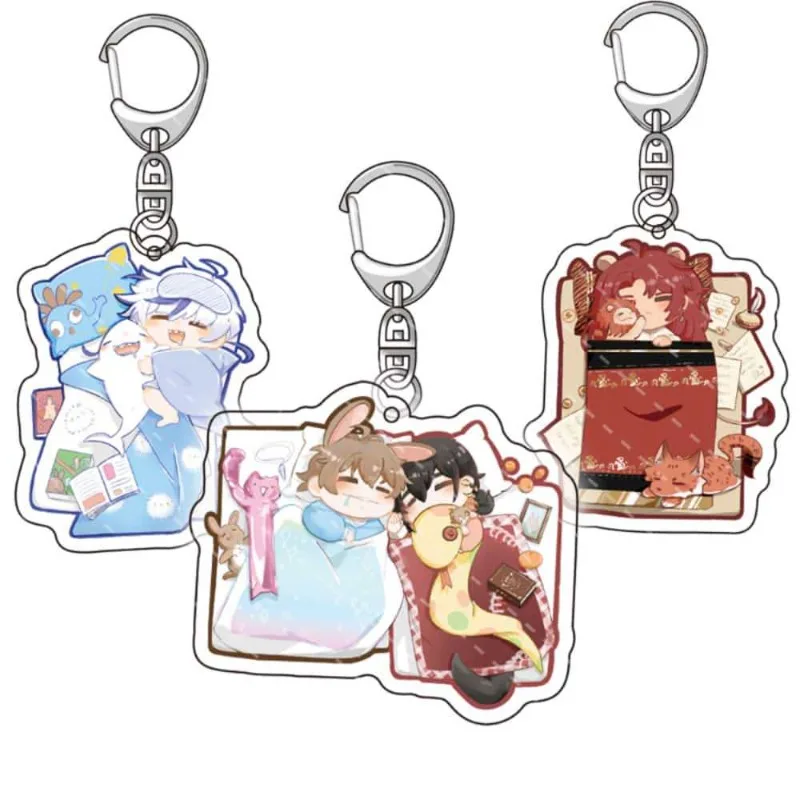 Game Nu: Carnival Sleep Character Pendant Acrylic Keychain Backpack Accessories Cosplay Props Jewelry Suitable for Collection