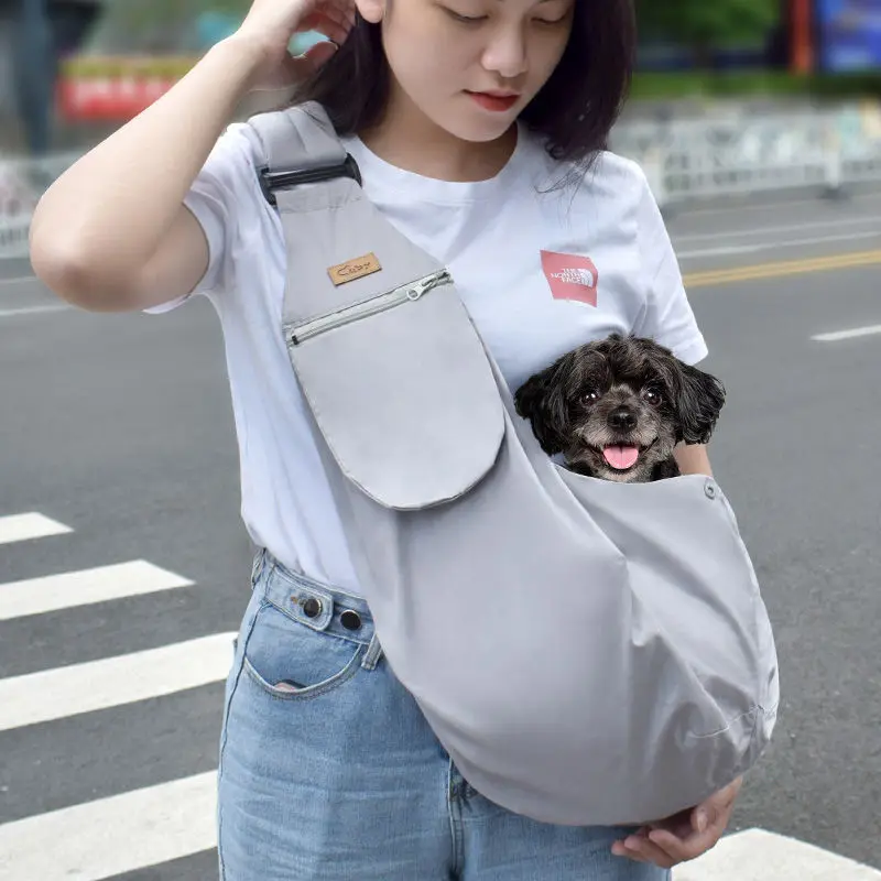 

Pets Go Out Cross-body Cat Backpack When Going Out Portable Small Dog Dog Backpack Self-carry Summer Thin Style