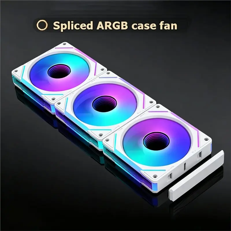 M09K PWM Control 120Mm PC Case Fan Hydro Bearing Silent ARGB Water Cooler Magic Cableless Cooling Fan